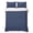 Navy Blue White, variant on Twin XL Quilt Set 68''x98'', Grey Striped Lightweight Bedspread Coverlet Set with 2 Pillow Shams, Modern Geometric Abstract Art Contemporary Breathable All Season Quilt Bedding for Dorm/Guest Room
