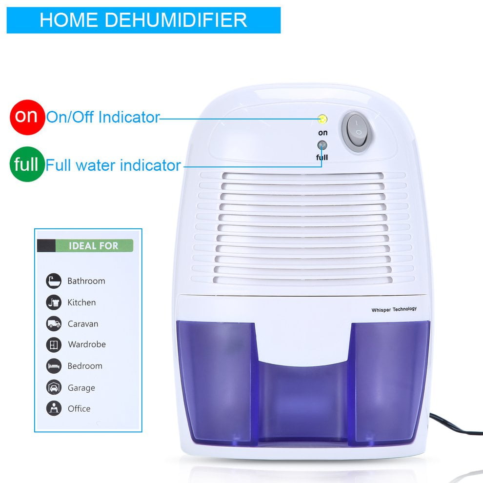 Mini Portable Quiet Electric Home Drying Moisture Absorber Air Room Dehumidifier 