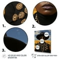 thumbnail image 3 of Designart "Yellow and Black Fashion Beauty I" Fashion Canvas Wall Art - Glam Black Dior Bedroom Canvas Wall Art, 3 of 6