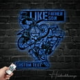 thumbnail image 4 of Handmadetneonsign Custom Like Father Like Son Motocross Biker Metal Wall Art LED Light - Personalize, 4 of 5