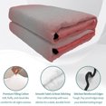 thumbnail image 4 of Queen Quilt Set 90''x96'', Red Grey Ombre Lightweight Summer Bedspread Coverlet Set with 2 Pillow Shams, Modern Gradient Abstract Art Breathable All Season Quilt Bedding for Bedroom/Guest Room, 4 of 9