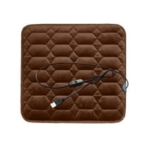 Heated Seat Cushion Foldable Seat Cover Pads Stadium Seats for Office Outdoor Camping Hiking (Coffee)