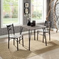 thumbnail image 3 of Furniture of America Palmer 3-Piece Dining Set, Natural Tone and Bronze, 3 of 8