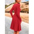 thumbnail image 2 of Vestido PRETTYGARDEN de otoño para mujer, tejido acanalado de manga larga XL, 2 of 8
