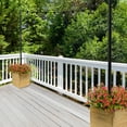 thumbnail image 3 of Excello Global Products Brown & Black Steel Wooden Planter Box with 10' String Light Pole, 3 of 6