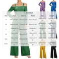thumbnail image 3 of Tqcoqu Women's Cold‑Shoulder Jumpsuit, Contrast Piping Long Sleeve Wide Leg Floor Length Jumpsuit with Large Patch Pockets, 3 of 9