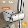 thumbnail image 5 of 1pc 360 degree Swivel Handheld Shower Head Bracket Zinc Alloy Heavy Duty Holder, 5 of 6