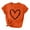 New8/Orange, variant on Otvok Women Valentine Day Love Printed Short Sleeve T-Shirt Round Neck Shirts
