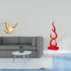 thumbnail image 2 of Figura de pájaros,Figura de pájaro dorado,decoración del hogar,estatua de animal,Escultura abstracta de fuego,Estatua de arte abstracto,adorno decorativo para el hogar,Escultura de fuego, 2 of 8