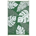 thumbnail image 4 of 5*8ft/6*9ft/9*12ft/8*10ft/9*18ft/10*14ft/10*20ft Plastic Straw Rug Outdoor Rug Modern Leaves Area Rug Waterproof Patio Rug Outdoor Camping Rug for RV Porch Deck Camper Balcony Backyard, 4 of 9