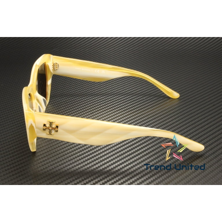 New Tory Burch Women Ivory Horn Sunglasses 53-18-140 TORY BURCH TY7187U 189073 Ivory Horn Brown 53 mm Women main image 4