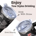 thumbnail image 4 of 20oz Funny Chicken Tumbler with Handle Adorable Birthday Christmas Gift for Chicken Fans Women Men Insulated Travel Mug Cup Holder Friendly Durable Material Wide Mouth for Ice Office Home Use, 4 of 6