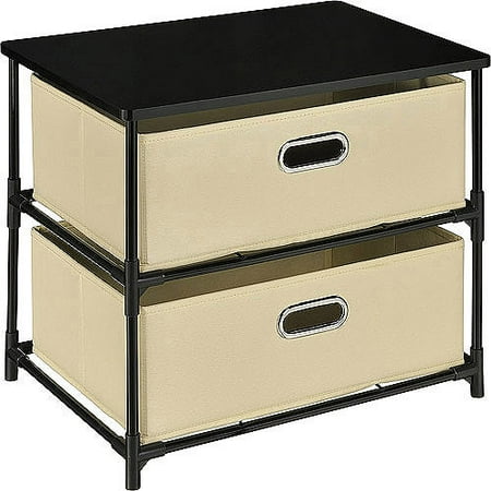 Altra - 2 Drawer Canvas & Metal Storage,