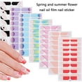 thumbnail image 2 of Glittering Gels Nails Strips Flowers Gels Nails Stickers French Tip Nails Polish Strips Gels Nails Wrap Nails Art Sticke, 2 of 9