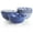 Blue, variant on Elama Moxy 6 Piece Assorted Design 20oz Porcelain Footed Bowl Set in Blue