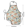 thumbnail image 4 of Naloa 1Pack Adjustable Bib Apron Waterdrop Resistant Cooking Kitchen Aprons for Women Men Chef, Garden Of Little Bunnies Print, 4 of 5
