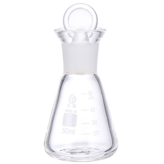 EeaseCA 1pc Professional Glass Flask Conical Flask School Supply Experiment Accessory