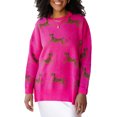 thumbnail image 1 of SUNSIOM Pull Tricoté pour Femmes Manches Longues Col Rond Léopard Pull Chaud pour Automne Hiver, 1 of 6