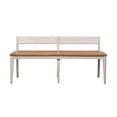 thumbnail image 4 of Farmhouse Reimagined White Bench (RTA), 4 of 8