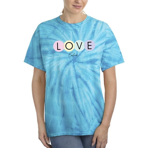 Love Pastel Dots Colors Tie Dye Cyclone Women -Image by Shutterstock, Female Medium