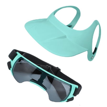 Pet Bicycles Helmets with Ear Holes Softable Permeable Dog Hat Goggles