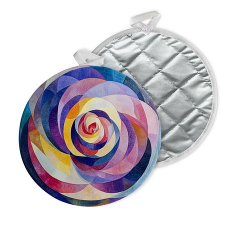 

2 PCS Pot Holders for Kitchen Potholders Sets with Hook for Oven Cooking Baking Modern - Art - Style Rose