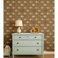 thumbnail image 2 of S4Sassy Ocean Fish Print Wallpaper- Brown Wall Covering,25"x 120" Self-Adhesive Textured Vinyl Wall Paper, Wallwrap, DIY Walls Covering for Kids Bedroom, Kid's room wall decor, Playroom wallpaper, 2 of 9