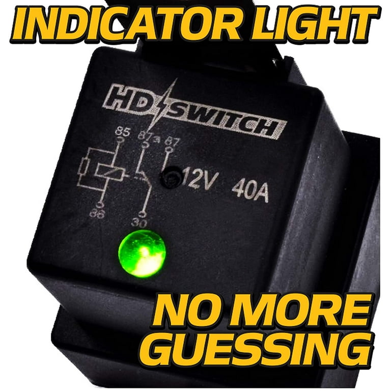 HD Switch Waterproof Relay w/LED Indicator For Hella 4RD HD Switch Waterproof Relay w/LED Indicator For Hella 4RD