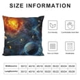 thumbnail image 5 of Qinduosi Space Planet Outdoor Throw Pillow Covers Universe Square Cushion Cover Accent Pillows Case White, 5 of 5
