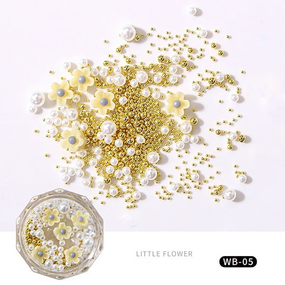 Fiudx Decoración de Uñas, Gemas Adhesivas Versaglow, Perlas de Larga Duración, Elegantes Flores Rojas, Uñas Hechas a Mano En Casa, para Amantes de La Moda, Incluye 6 Estilos Únicos.