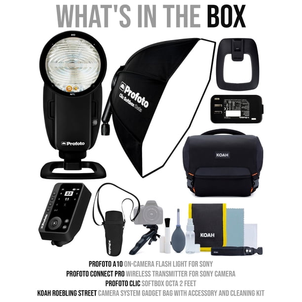 Profoto A10 On-Camera Flash Light for Sony Bundle with Profoto 