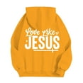 thumbnail image 6 of Christian Hoodies for Men 2025 Love Like Jesus Graphic Hoodie with Pockets Hooded Sweatshirt Pullover Tops, 6 of 7
