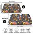 thumbnail image 3 of Fotbe Colorful Flowers with Butterfly Car Windshield Sunshade | Sun Visor Protector Front Window Shade, Keeps Out UV Rays, Keeps Your Vehicle Cool-Medium, 3 of 7