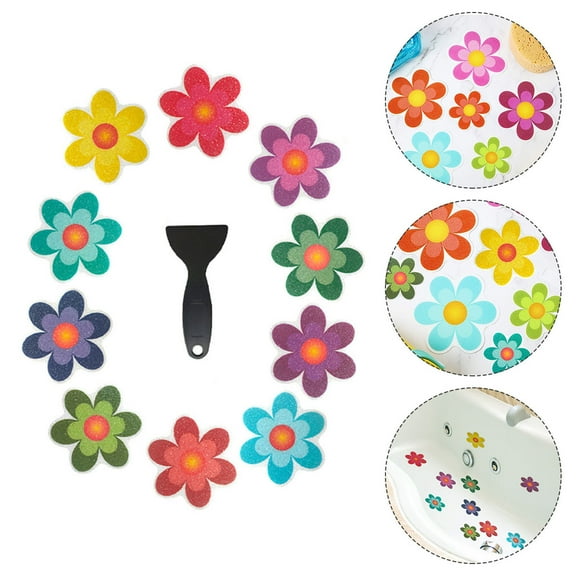 OFFIGAM Anti Slip Bath Tub Stickers For Kids Assorted Color 8x8in Non Skid Set Of 1