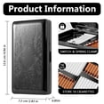 thumbnail image 2 of Stylish Vintage Metal Ladies and Men's Cigarette Case,Holds 20pcs 120's Capri Cigarettes (Black), 2 of 6