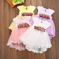 thumbnail image 2 of Bébé bébé Filles Floral Robe Princesse Fête Dentelle Tutu Robes, 2 of 6