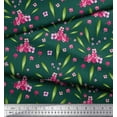 thumbnail image 2 of Soimoi Cotton Cambric Fabric Leaves & Floral Artistic Decor Fabric Printed Yard 56 Inch Wide, 2 of 3