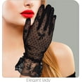thumbnail image 5 of YooGuoGuo Women's Short Lace Half Finger Lace Sunscreen Gloves Open Finger Etiquette Wedding Decoration Gloves, 5 of 7
