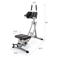 thumbnail image 2 of Ab Coaster Home Gym Equipment Adjusting Folding Ab Machine for Core Fitness, 2 of 8