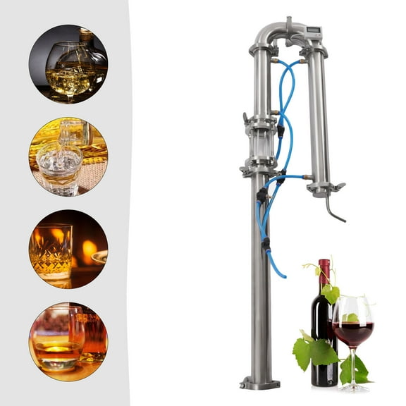 SHZICMY 2 inch Stainless Still Moonshine Reflux Distilling Column Brew Wine Making Tool