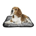 thumbnail image 2 of PKQWTM New Orleans Map Black Landmass White Water Roads Pet Dog Cat Bed Pee Pads Mat Cushion Potty Dogsblankets Crate Bed Kennel 36x48 inch, 2 of 3