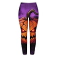 thumbnail image 4 of Bovemsi Womens Pants Casual Halloween Printed Slim Sports Yoga Leggings Vacation Outfits for Women XL Multicolor, 4 of 4