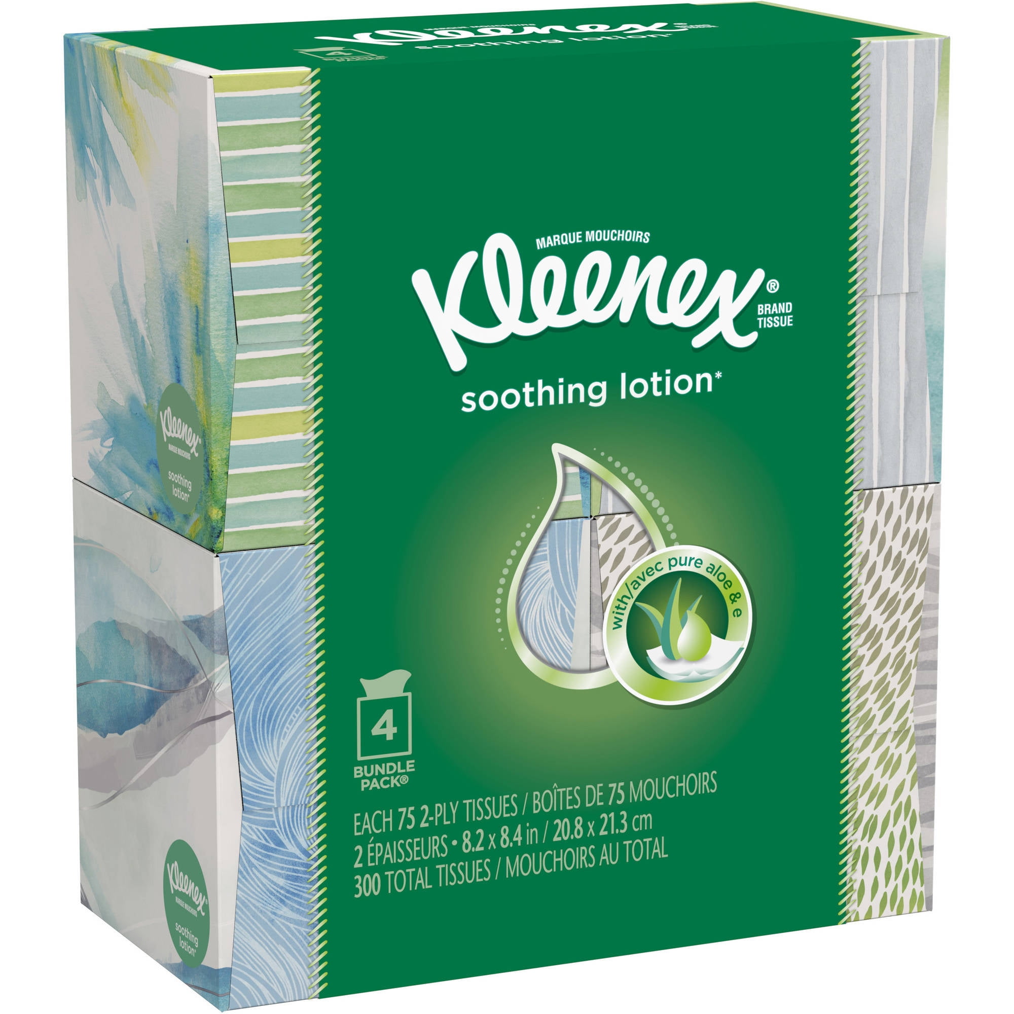 Kleenex Trusted Care Everyday Facial Tissues, Flat Box, 160 Tissues per Flat Box, 6 Pack - Walmart.com