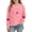 Pink#kids shirt, variant on FAVIPT Kids Long Sleeve Tshirts Boys Girls Maple Leaf Print Crewneck Tees Casual Cute Comfortable Pullover Tops Gray,4 Years
