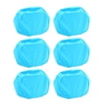 thumbnail image 1 of 6 piezas gorro de baño para adultos gorro de natación de poliéster elástico gorro de natación de color sólido unisex gorros de ducha accesorio de natación (azul cielo), 1 of 6
