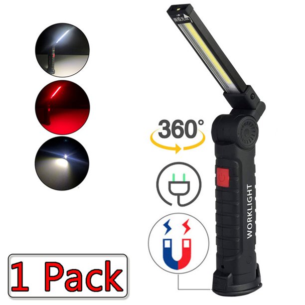 Elbourn Portable LED Auto Work Light 1 Pack Rechargeable Flashlight