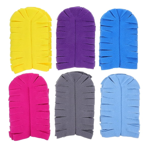 Hemoton 6pcs Duster Replacement Head 360 Degree Reusable Duster Pads Heavy Duty Duster Refills Fluffy Duster Refill For Dust Removal Dustpan Accessories