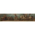 thumbnail image 2 of Hans Makart 24x8 Gold Ornate Framed and Double Matted Museum Art Print Titled - Draft for the Pageant in 1879 - the Gerber (1879), 2 of 4