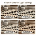 thumbnail image 7 of ODIKA Grid Checkered Trellis With Boho Geometric Border Accents Diamond Flowing for Small Living Room, Playroom, Bedroom, Easy Care Kids Safe, 7 of 7