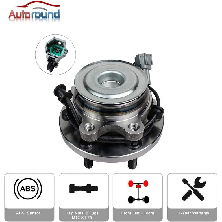 2 Pcs Front Wheel Hub Bearing Assembly For Nissan Pathfinder Front Wheel Hub Bearing With Abs Sensor Ymrlvajr12